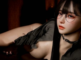 【3D极品/全动态】[VAM] 超美眼镜女神+粉毛女仆的媚黑之旅 完整步兵版【动画/新作/CV/5G】-IS