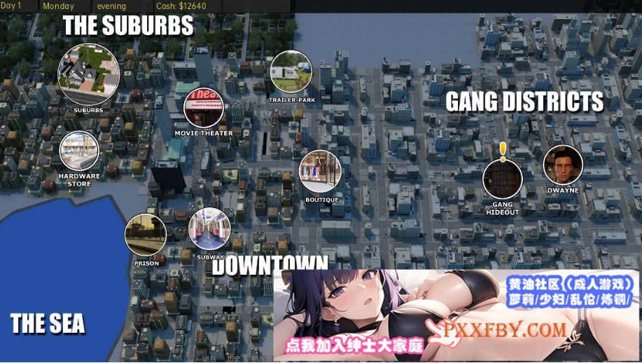 [欧美] [欧美SLG/汉化/动态]黑帮之都 V0.13e 汉化版[PC+安卓][FM/3.7G/夸克]